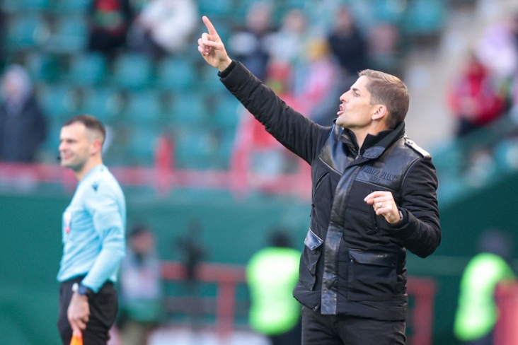 Soccer team celebrating promotion