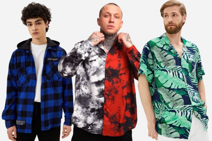 Мужские рубашки в стиле хип-хоп