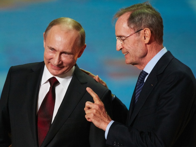 Владимир Путин и Жан-Клод Килли 