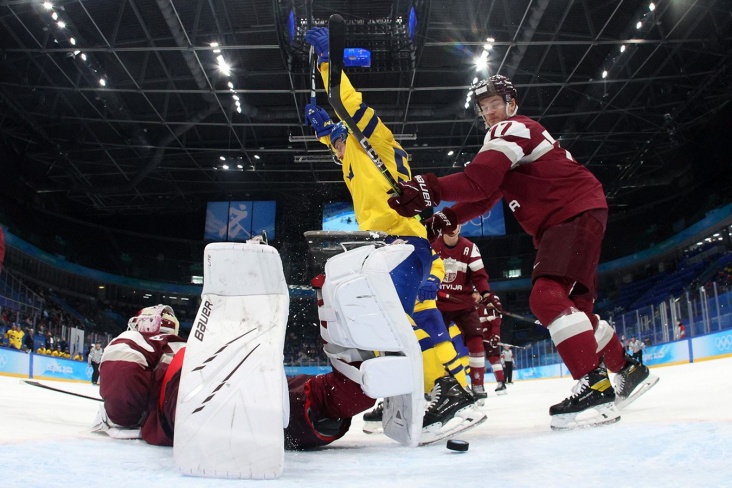 Швеция-Латвия 3:2, голы, обзор матча ОИ
