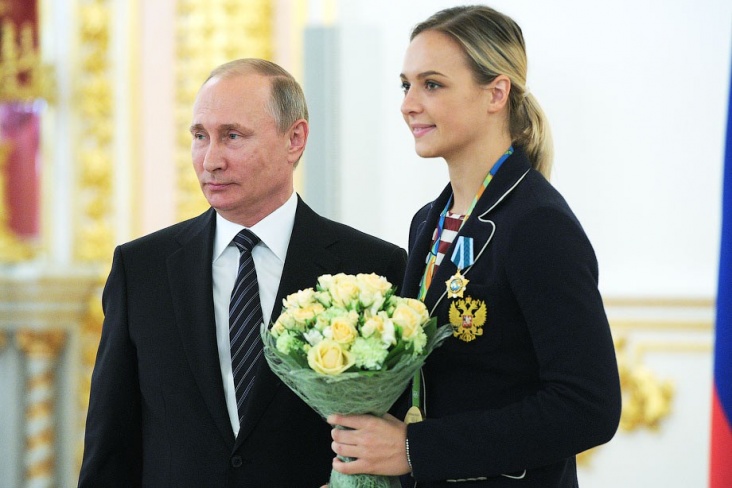 Дарья Дмитриева с Владимиром Путиным