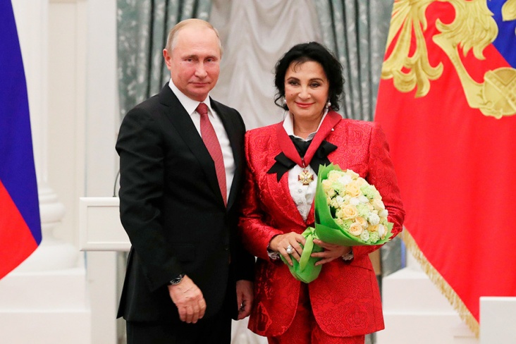 Владимир Путин и Ирина Винер-Усманова