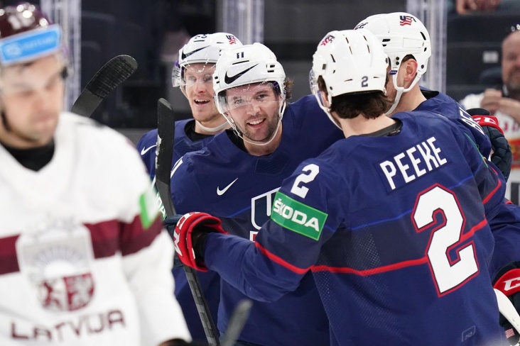 США – Латвия – 4:1, чемпионат мира по хоккею 2022