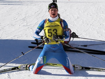 Ольга Подчуфарова выиграла гонку преследования