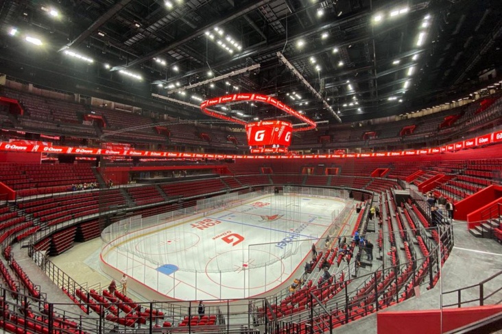 Репортаж с новой хоккейной арены «Авангарда»
