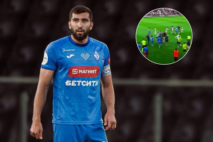 Побоище в матче «Краснодара» и «Динамо» Мх