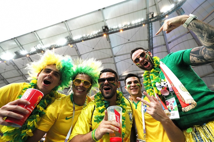 Болельщики сборной Бразилии
