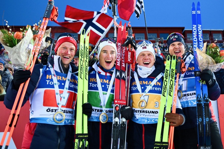 Норвежцы в эстафете установили великий рекорд