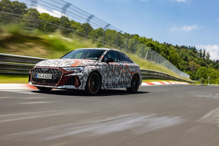 Обновлённая Audi RS 3 на «Нордшляйфе»