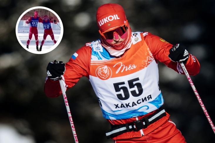 Русские лыжники устроили шоу в эстафете