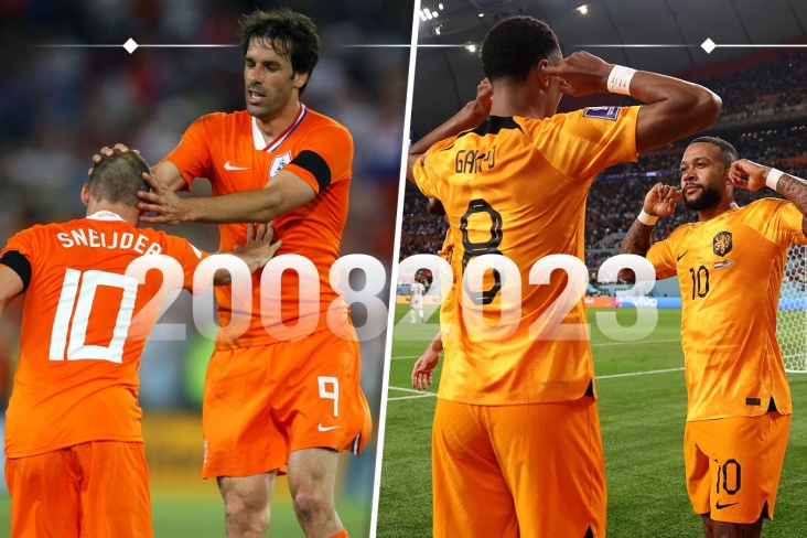 Сравнение составов сборной Голландии