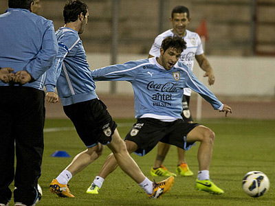 Тренировка сборной Уругвая