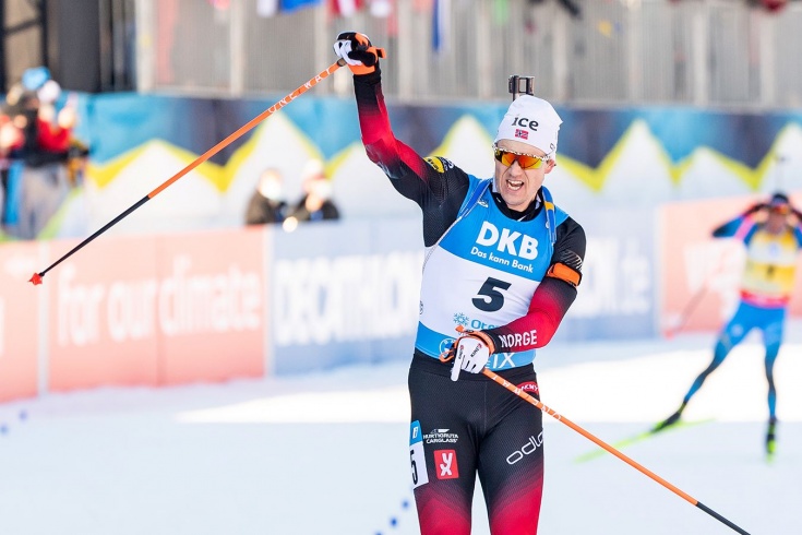 Кубок мира по биатлону: Норвегия завоевала восьмой «Глобус» в смешанных эстафетах, на который претендовала Россия