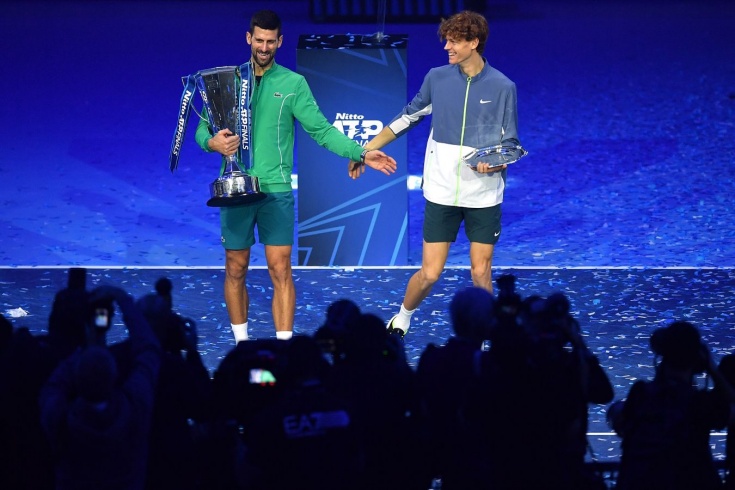 Фанаты устроили драку на финале Итогового турнира ATP Новак Джокович – Янник Синнер, матч прерывался