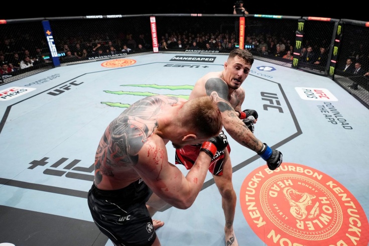 UFC London: Кёртис Блэйдс — Том Аспиналл, победа Аспиналла нокаутом за 14 секунд, видео