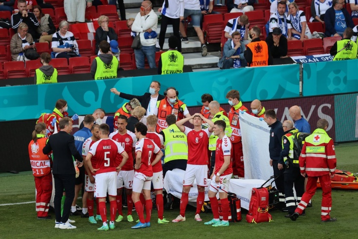 Евро-2020, матч Дания — Финляндия, 12 июня 2021 года ...