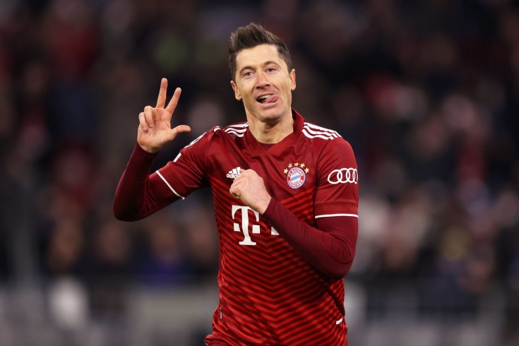 «Бавария» — «Зальцбург» — 7:1, Левандовски сделал хет-трик и установил новый рекорд Лиги чемпионов, видео, 8 марта 2022