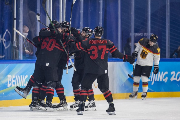 Канада — Германия — 5:1 — видео, голы, обзор матча мужского хоккейного турнира зимней Олимпиады — 2022 в Пекине