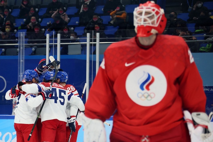 Россия — Чехия — 5:6 ОТ — видео, голы, обзор матча мужского хоккейного турнира зимней Олимпиады — 2022 в Пекине