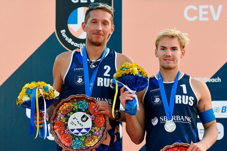 Россияне завоевали серебро ЧЕ 2019 по пляжному волейболу в Москве