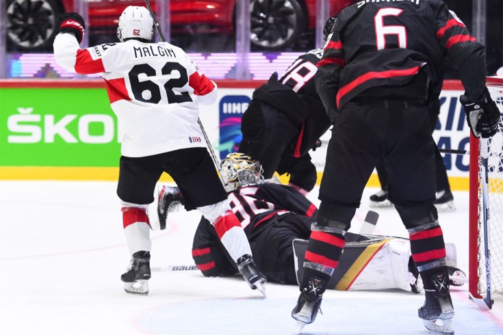 Канада — Швейцария — 3:6 — видео, голы, обзор матча чемпионата мира по хоккею — 2022 в Финляндии, Мальгин набрал 2 очка