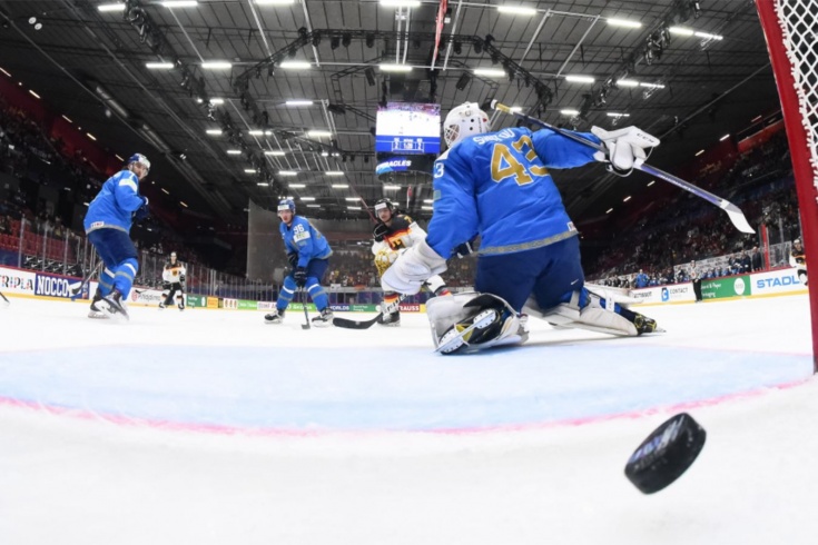 Казахстан проиграл сборной Германии на чемпионате мира по хоккею, обзор матча, видео голов