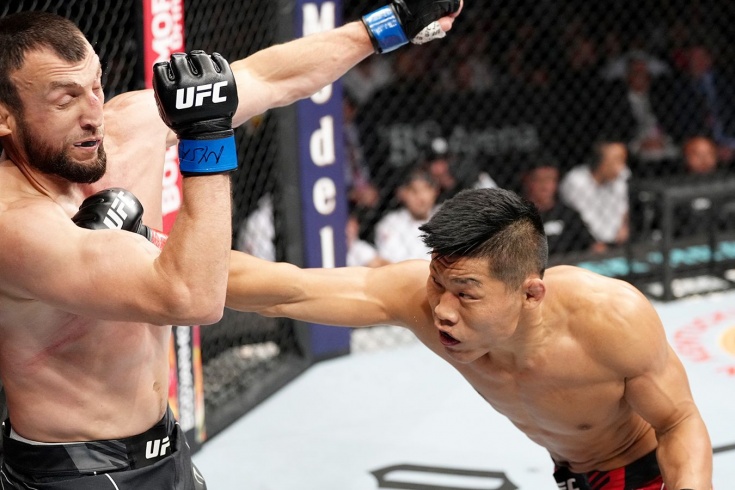 UFC Long Island: Муслим Салихов — Ли Джинлианг, результат боя, кто победил