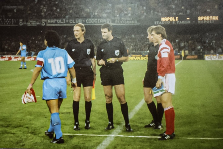 «Наполи» — «Спартак», Лига Европы: первая встреча в Неаполе в 1990 году, Кульков против Марадоны, как это было